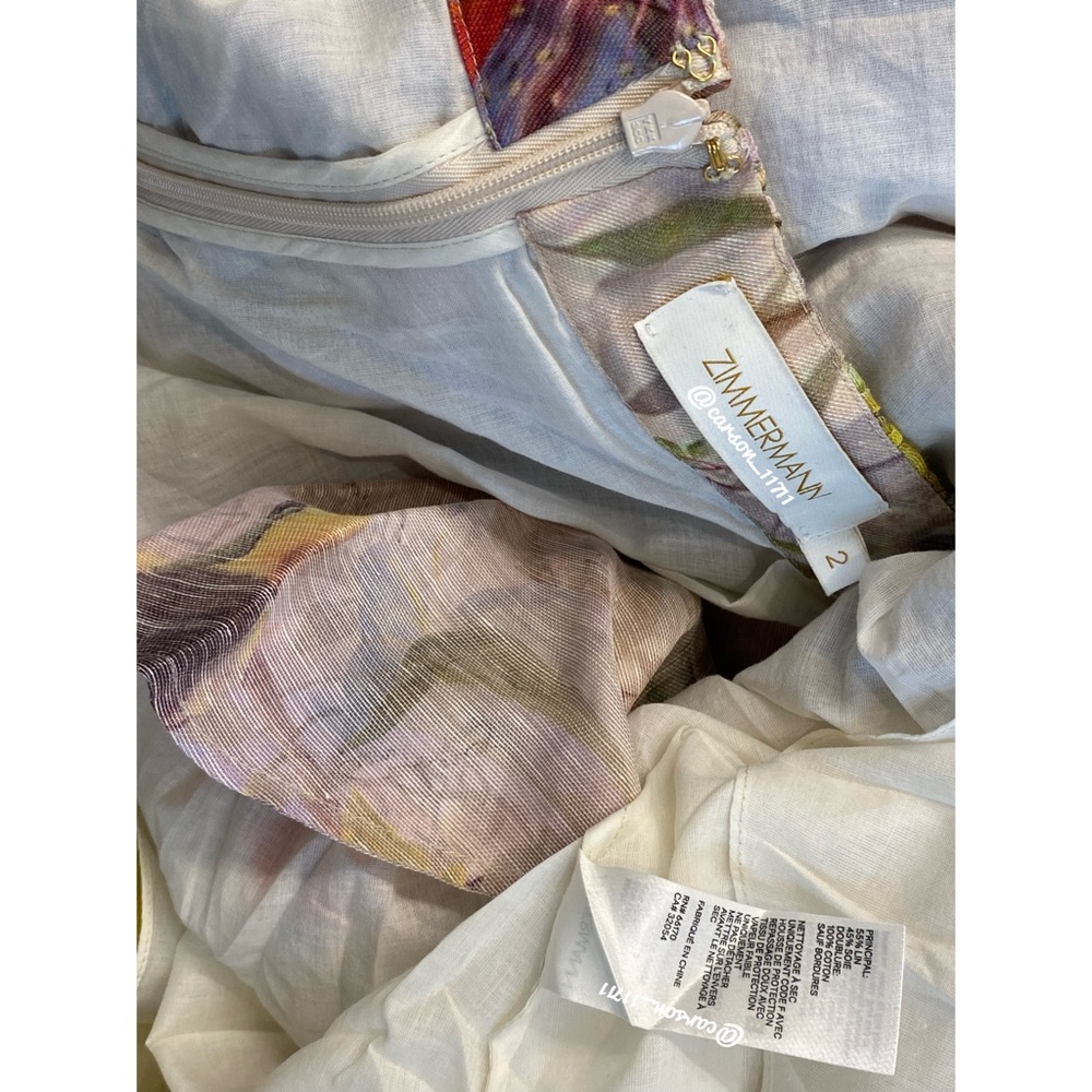 Zimmermann Botanica Patchwork Halter Gown in Book Print - Picture 10 of 12
